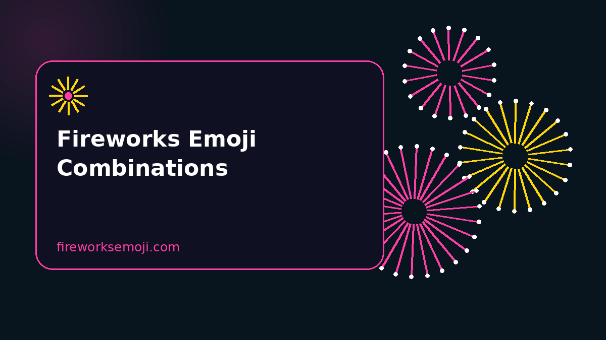 Fireworks Emoji Combinations for Captions and Bios