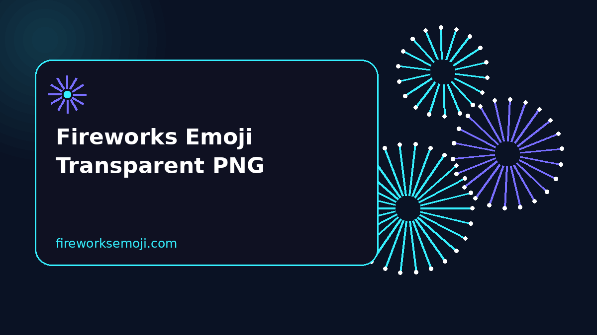 Fireworks Emoji Transparent PNG Download and Use